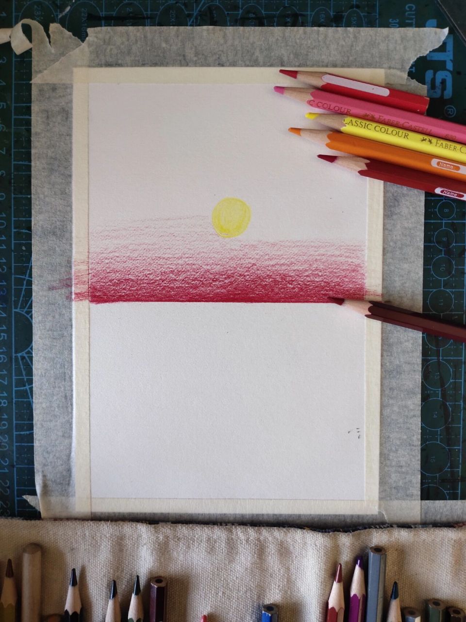 彩铅风景画(保姆级教程) 左滑可以看过程图哦,之后会多更新教程哦.