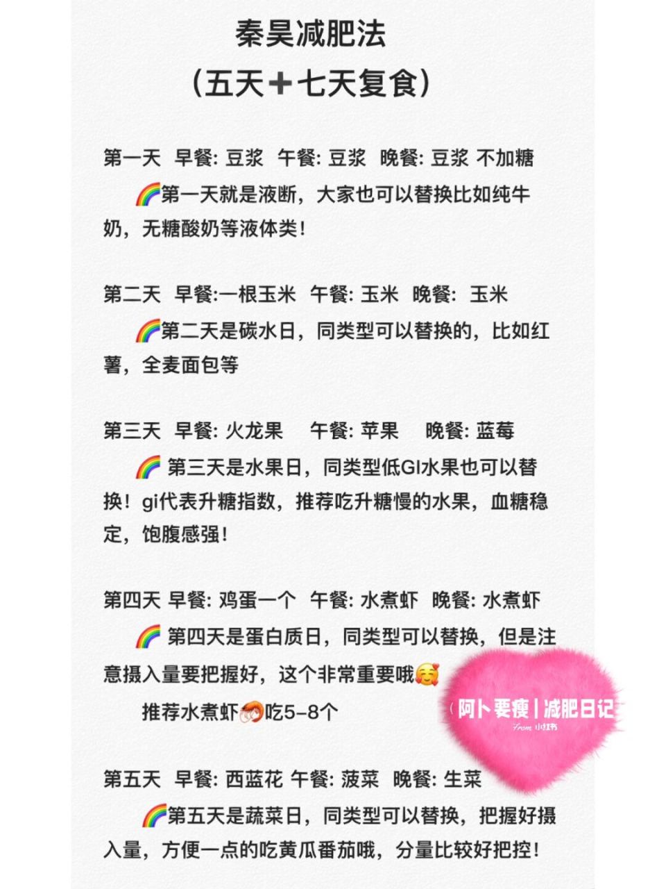 秦昊减肥法 瘦20斤太拼了 最近超火的秦昊减肥法 整理了食谱,需要的