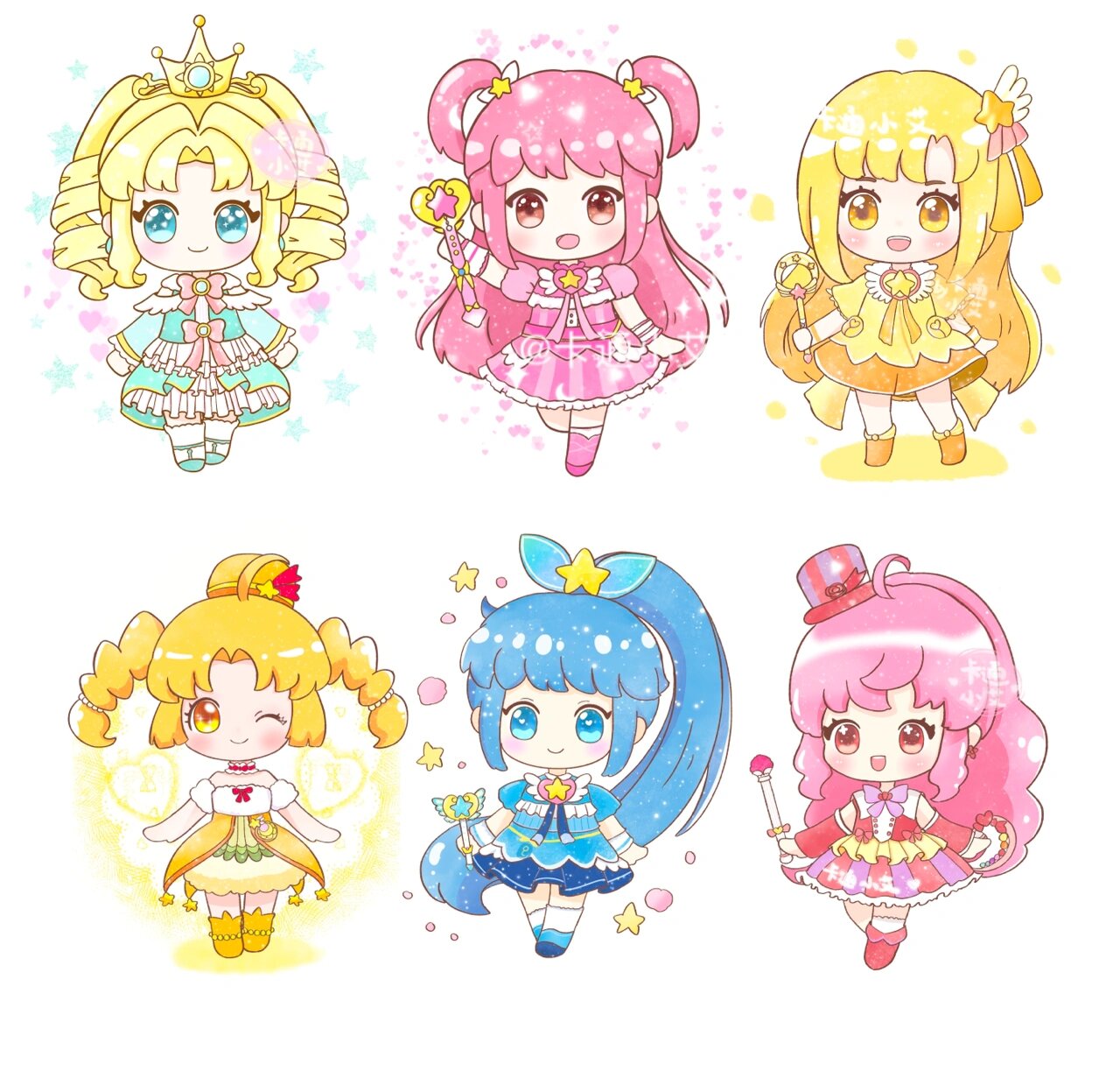 巴啦啦小魔仙 卡通简笔画合集