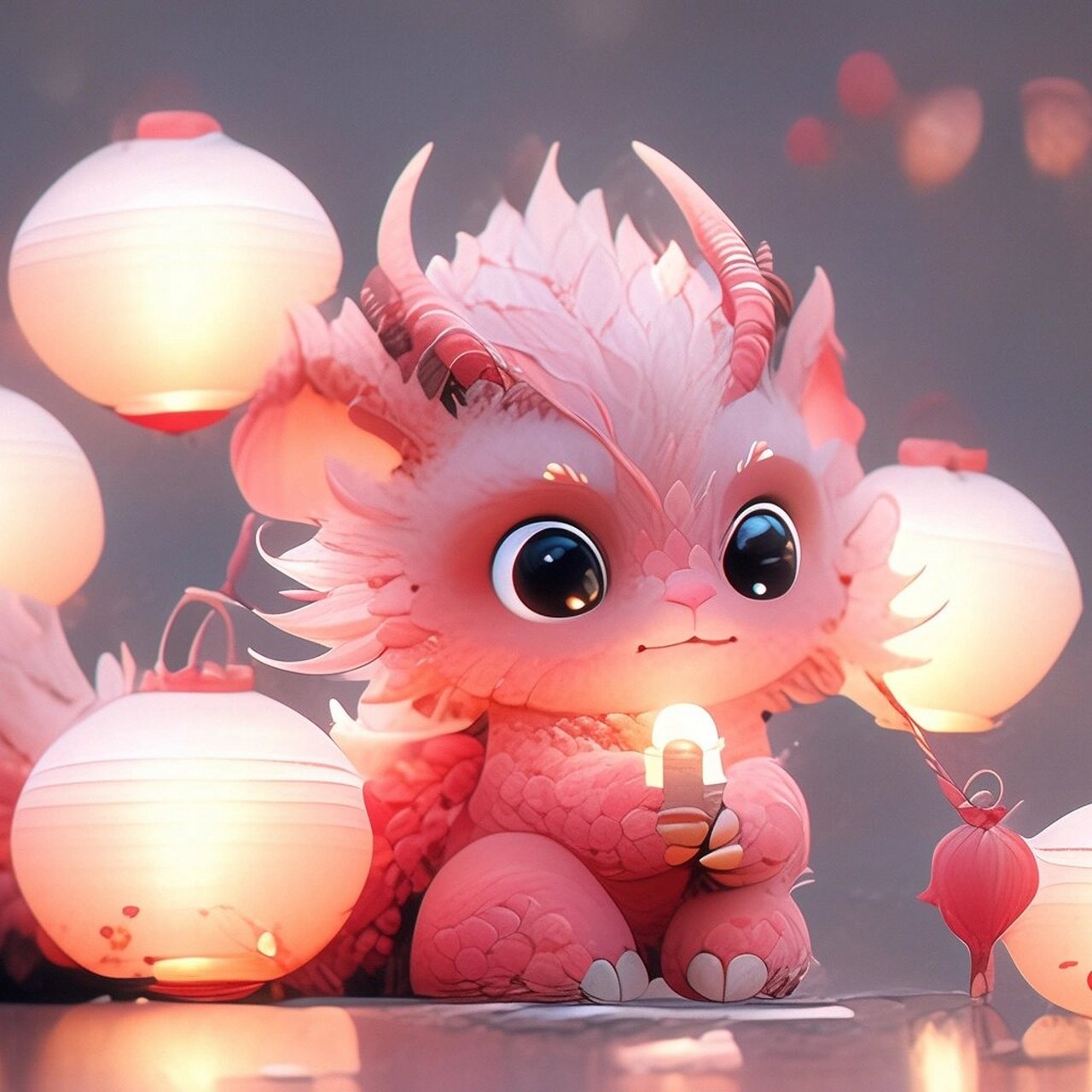 龙年头像 | 2024可可爱爱小粉龙头像分享  马上就要农历新年了,粉色龙