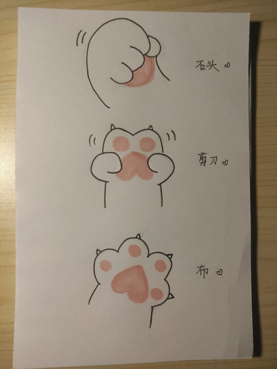 ②用勾线笔按照铅笔勾画线条定稿.