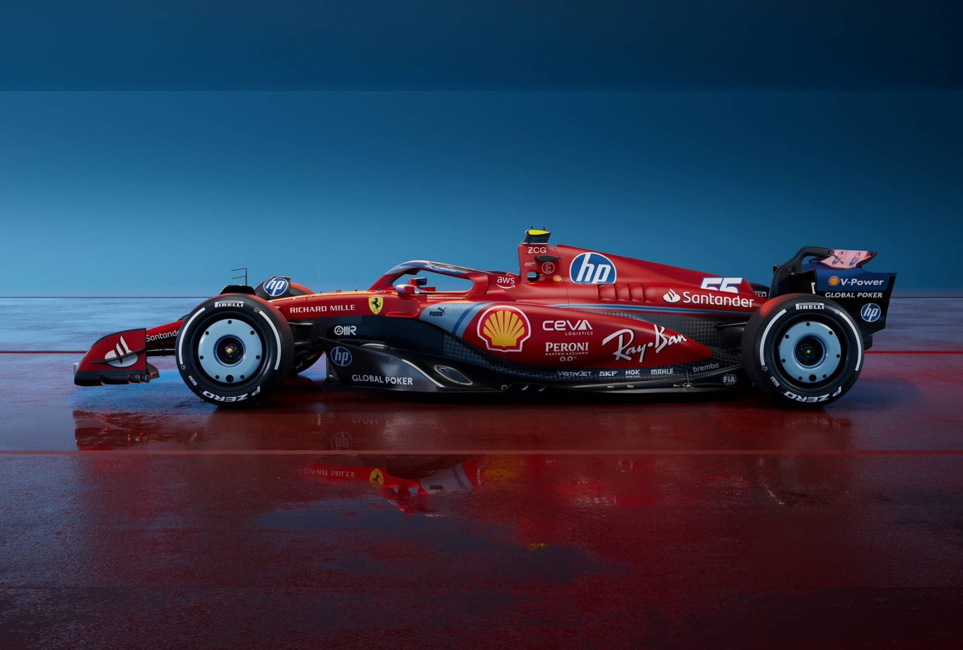 f1 法拉利sf-24迈阿密大奖赛的特别版涂装来了,大家觉得怎么样?