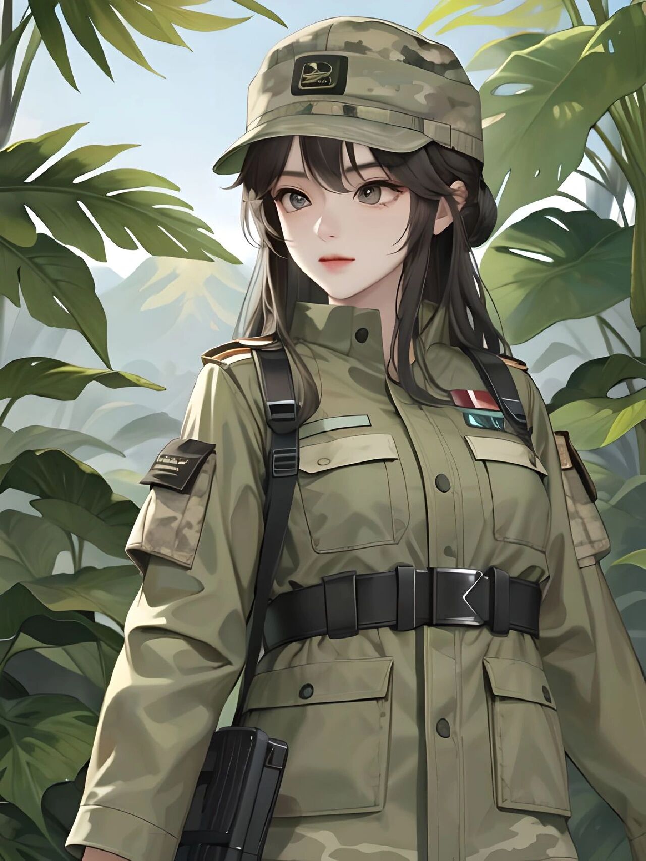 军装女孩   二次元少女生成