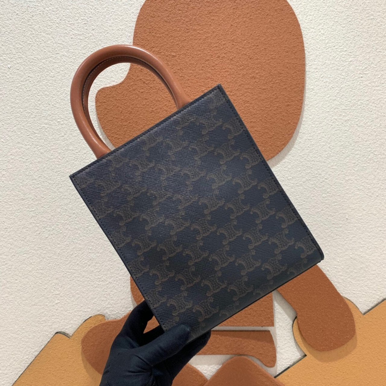 celine 赛琳mini tote 琴谱包906999 celine赛琳老花凯旋门 cabas