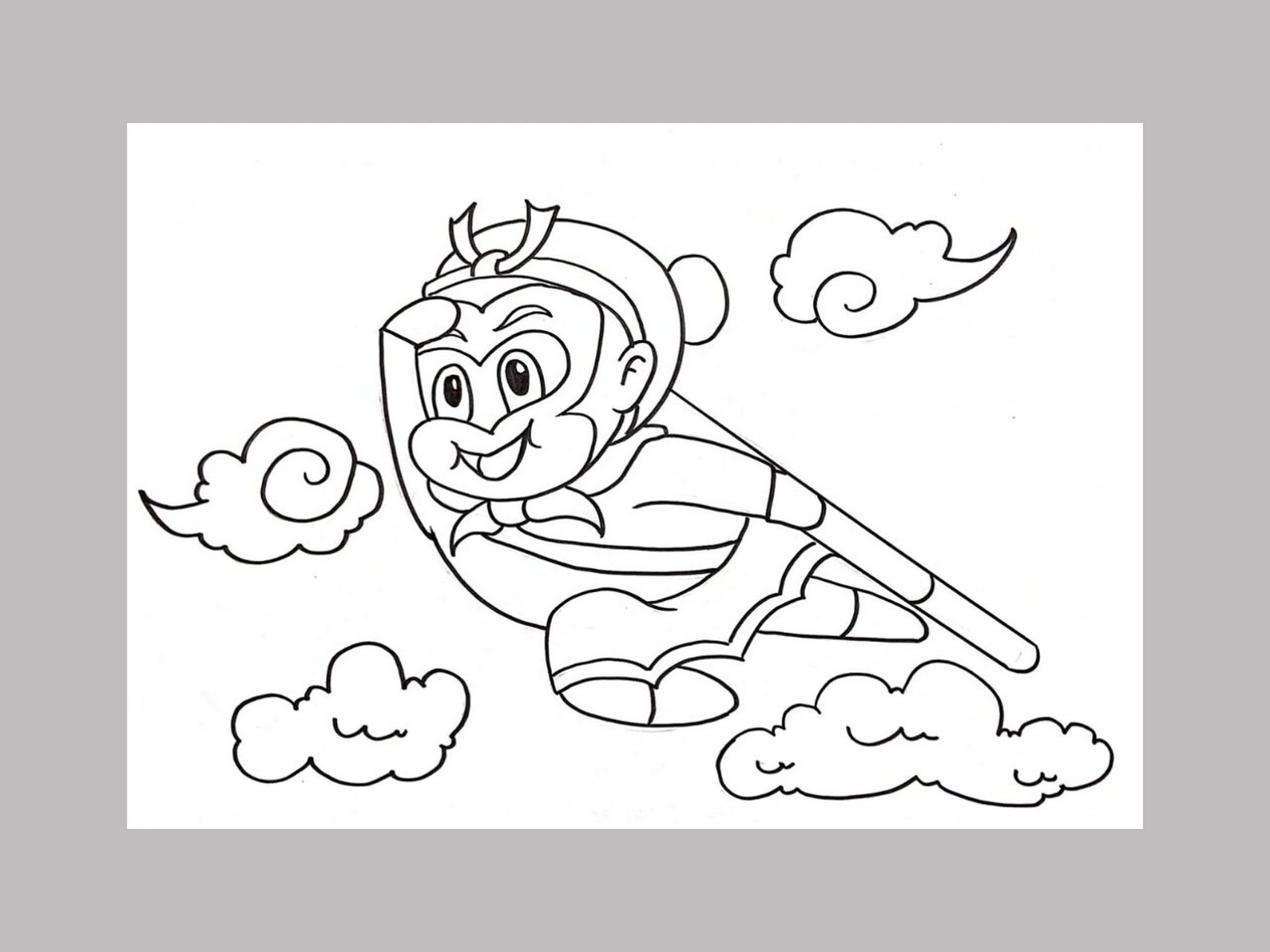 【132】马克笔儿童画《齐天大圣-孙悟空》 孙悟空是所有小朋友都喜欢