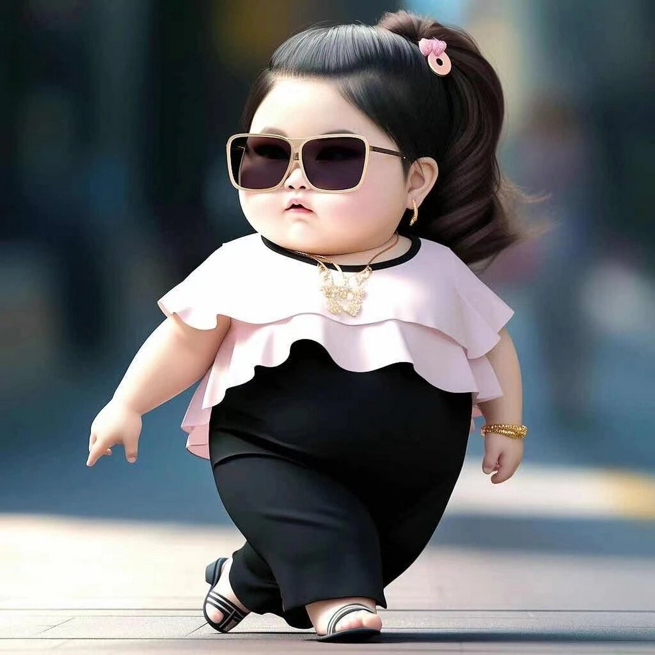 胖妞版(一) #ai绘画有点东西# #优质头像# #头像# #姐妹头像# #微信