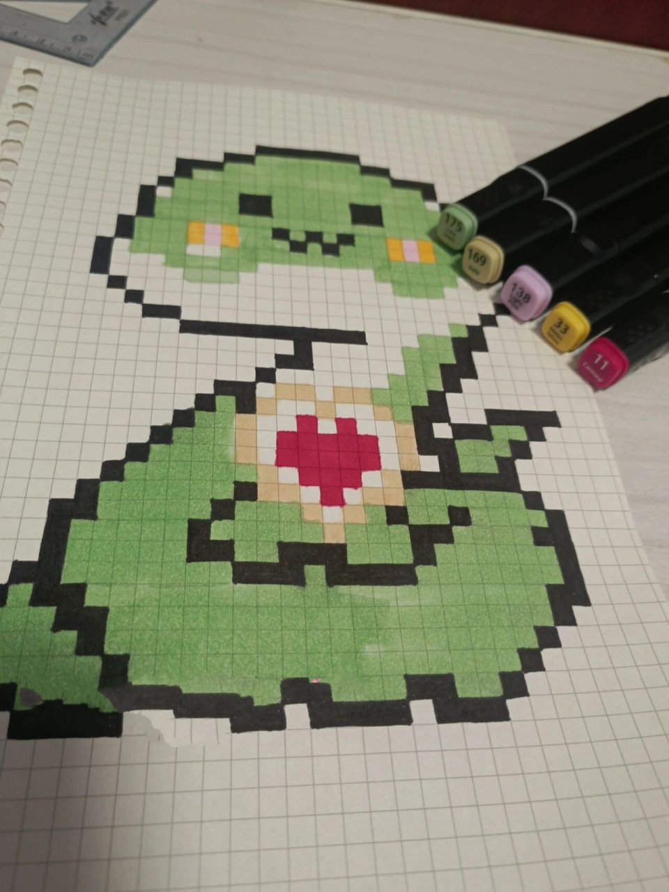 94像素画74   十二生肖系列-蛇97      b5网格本子