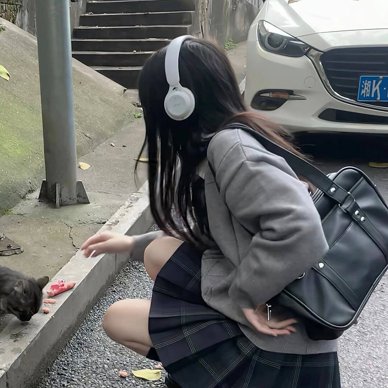 头像‖一期小众戴耳机女孩头像 非原创