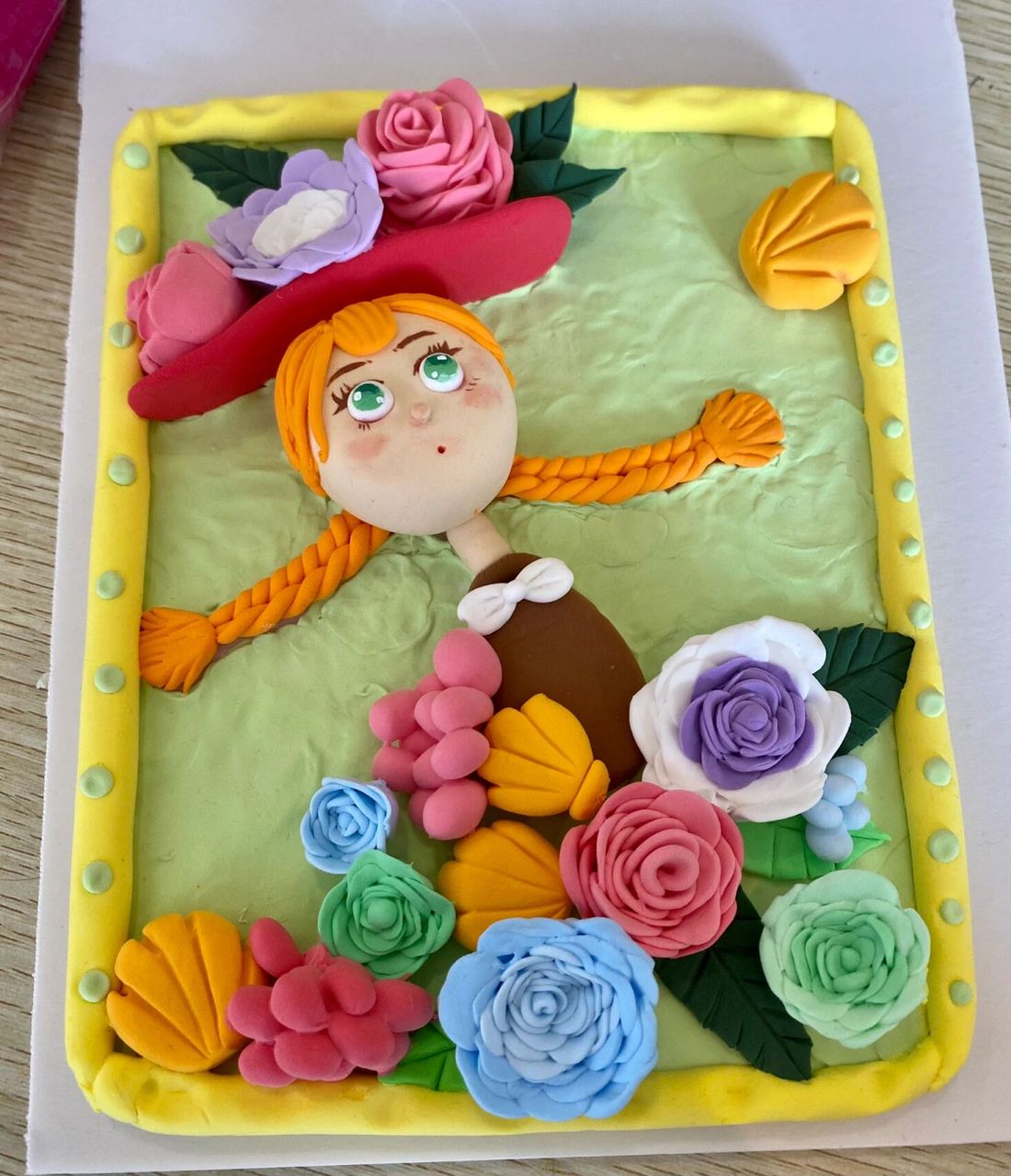 轻粘土q版自画像 手工作业分享