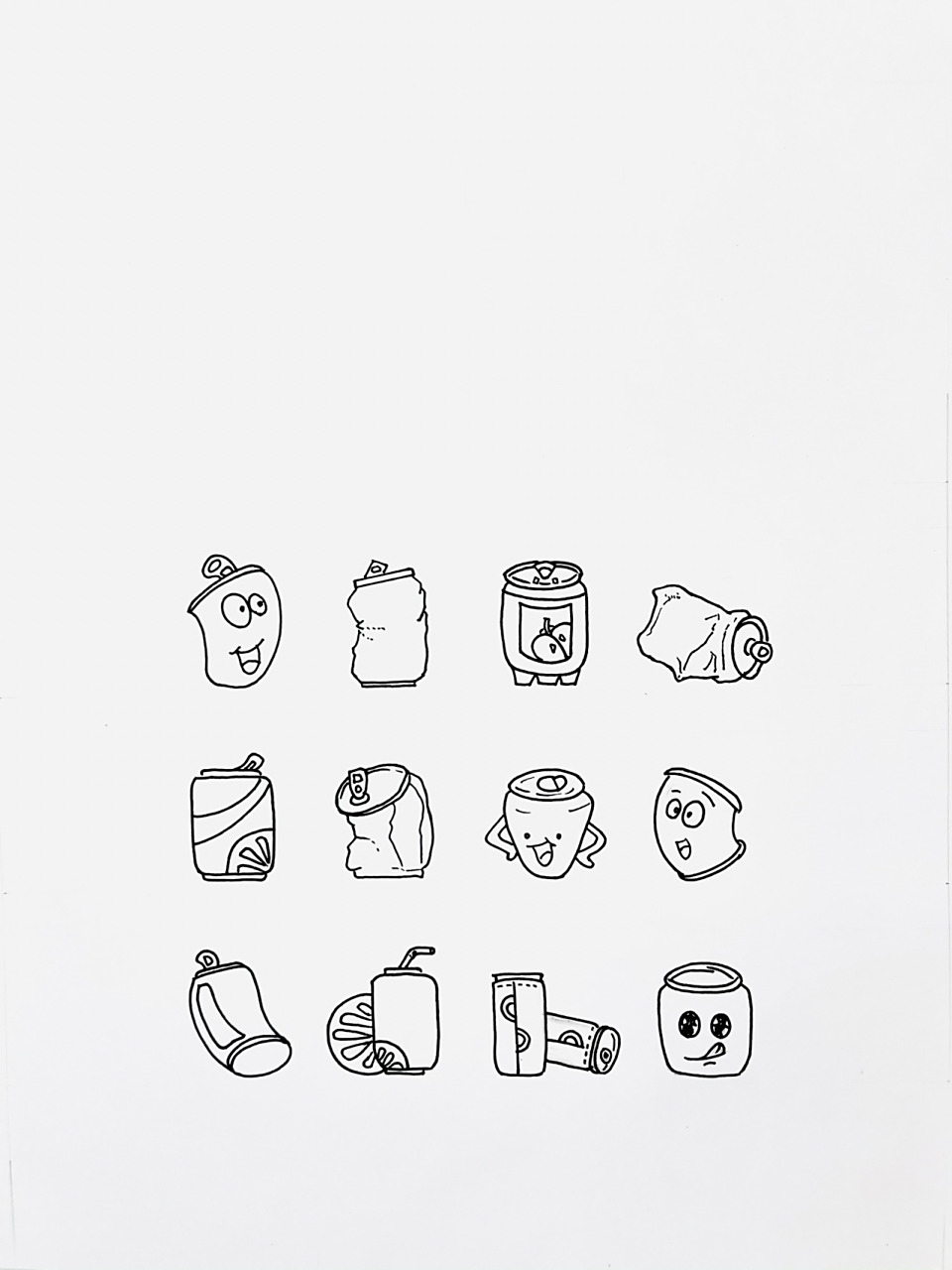 【简笔画】易拉罐🥤 分享一组易拉罐-饮料的简笔画 大家还喜欢什么