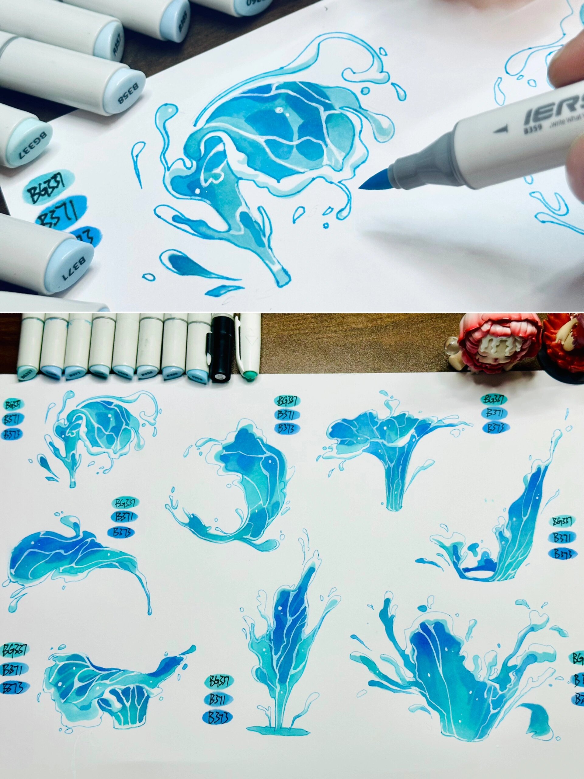 🌊视觉传达考研手绘万能素材