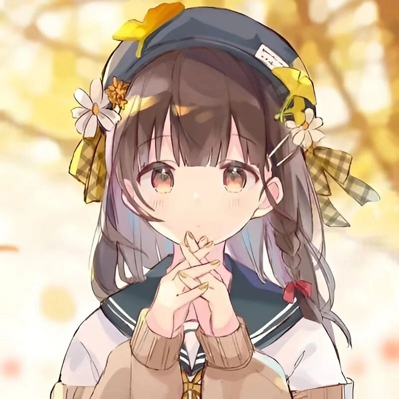 "所有的热情都会在失望和等待中消失 无一例外" 可爱意境动漫女生