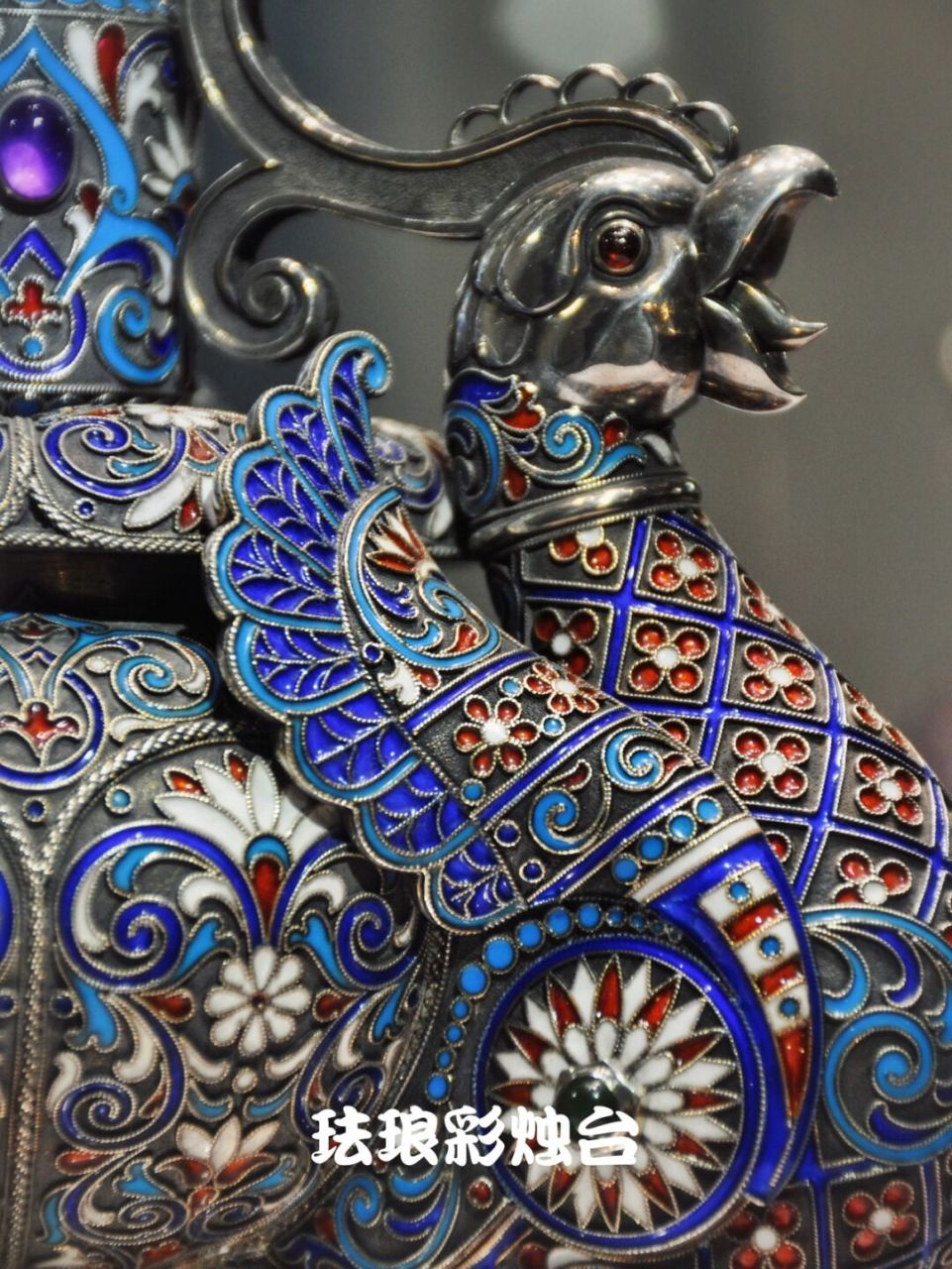 审美累积|珐琅彩烛台·上海工艺美术博物馆 上海工艺美术博物馆收藏的