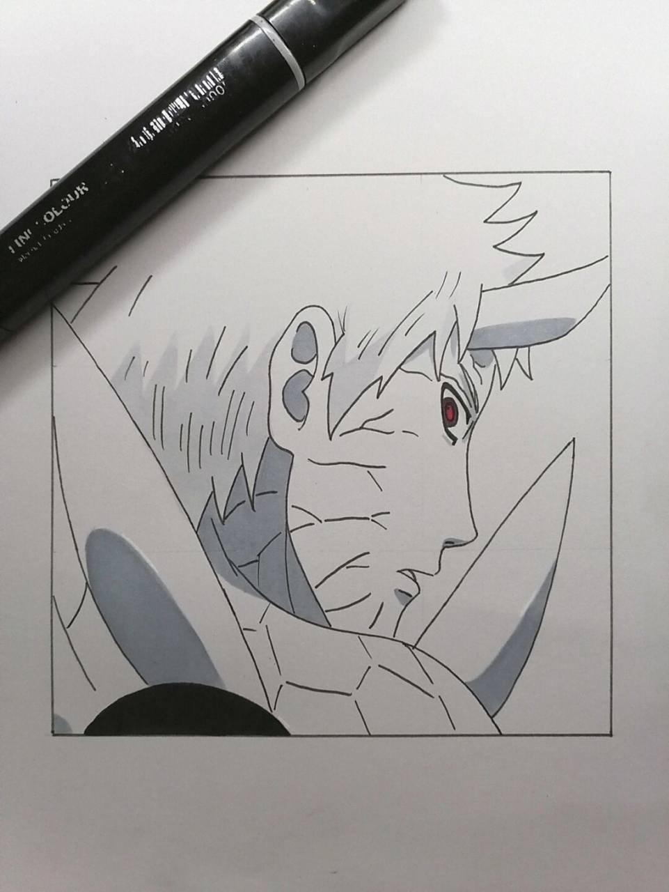 六道带土教程 #火影忍者# #手绘教程# #带土