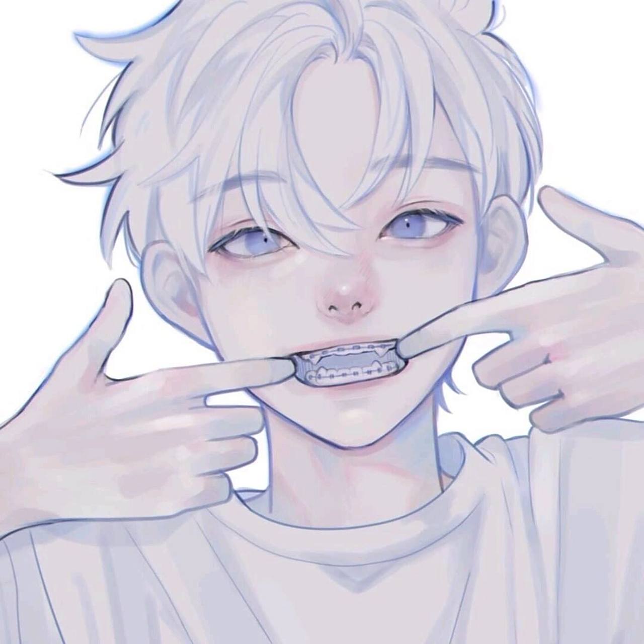 酷帅简约动漫手绘男头 画师:uvumint