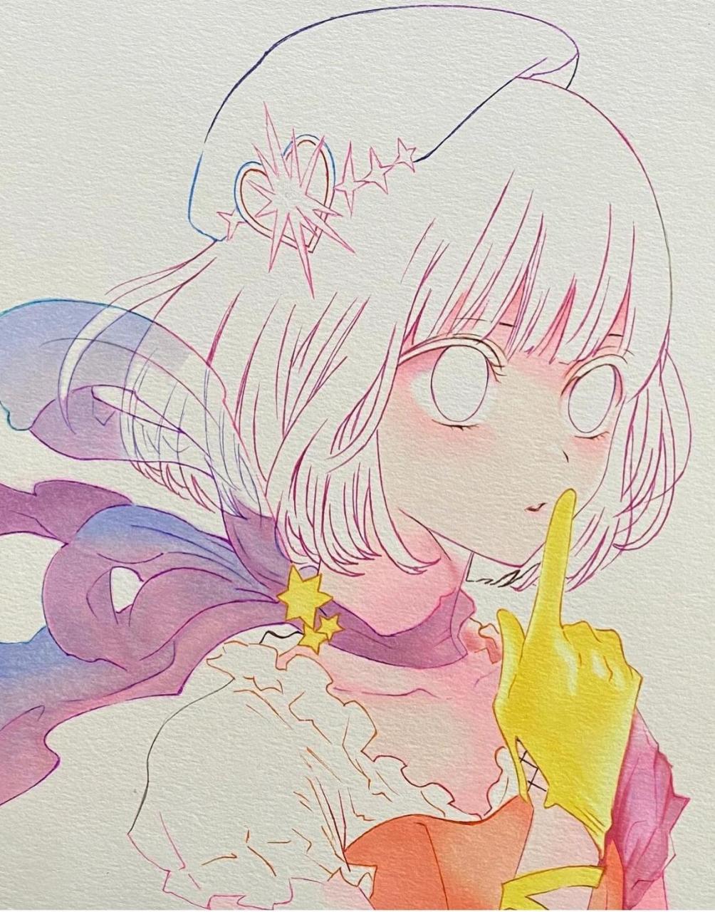 水彩插画# #动漫手绘# #寻找小红书绘画大神# #绘画过程# #水彩手绘