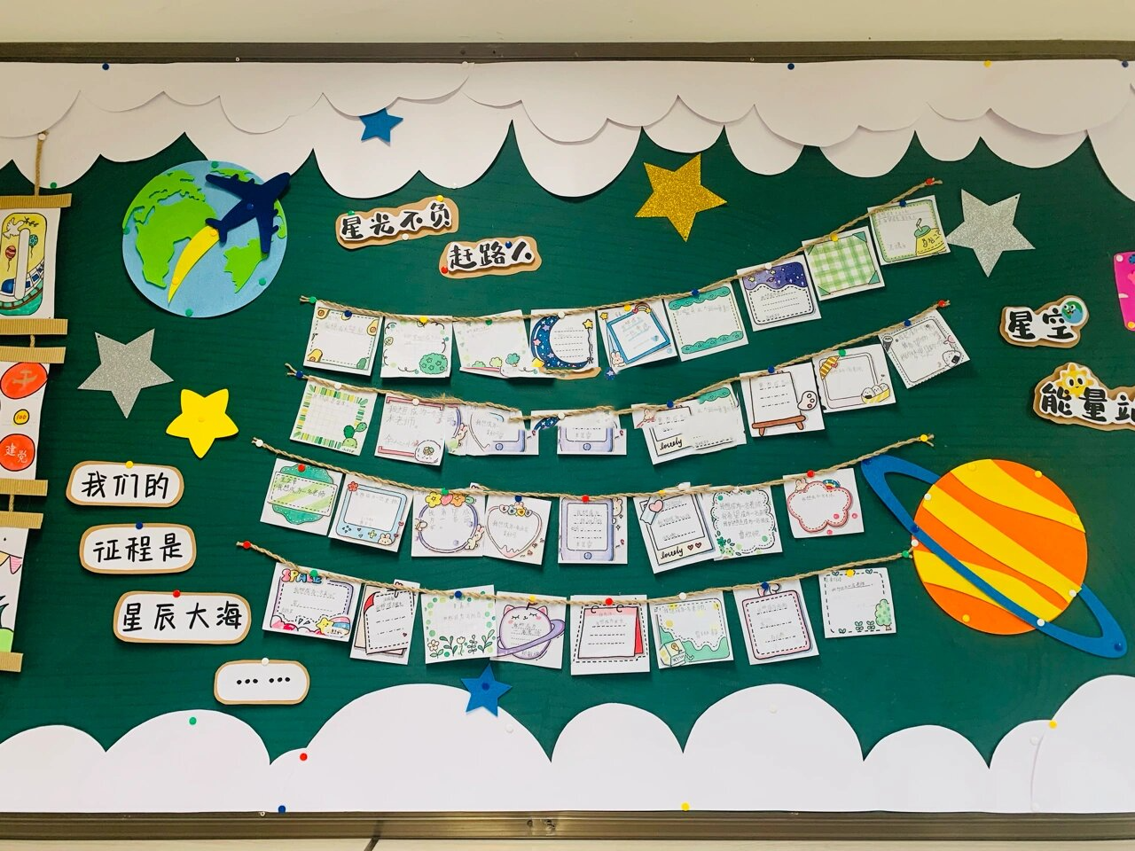 星空主题班级软板布置