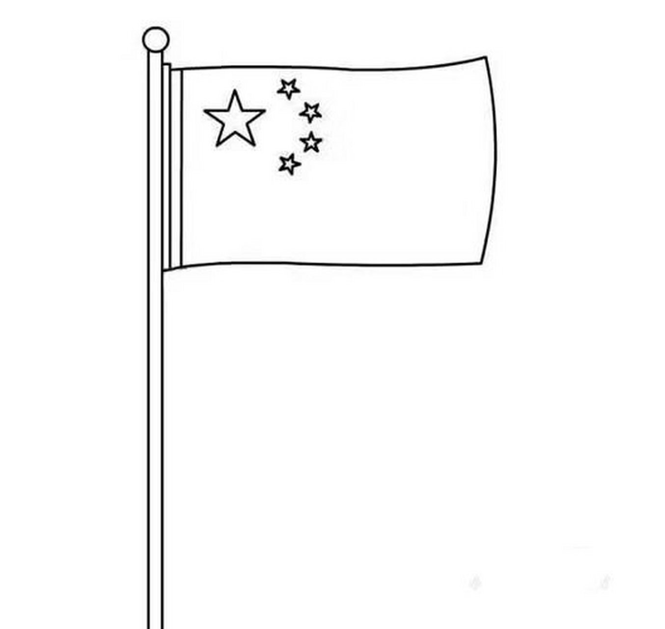 中国地图及国旗素材可打印