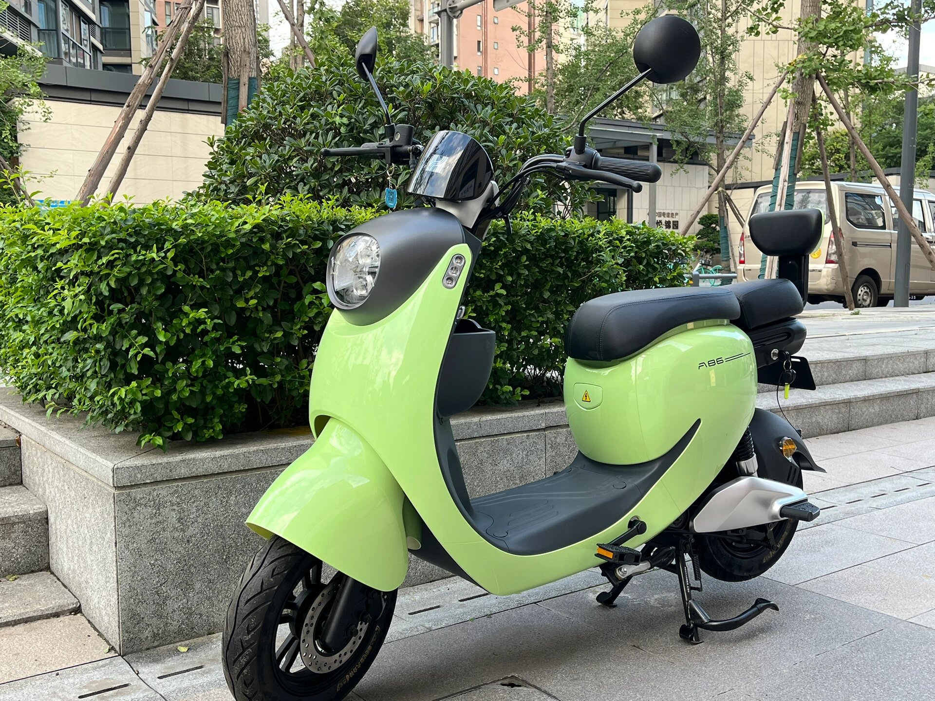 【哈啰电动车,a86l,清新绿色】0198