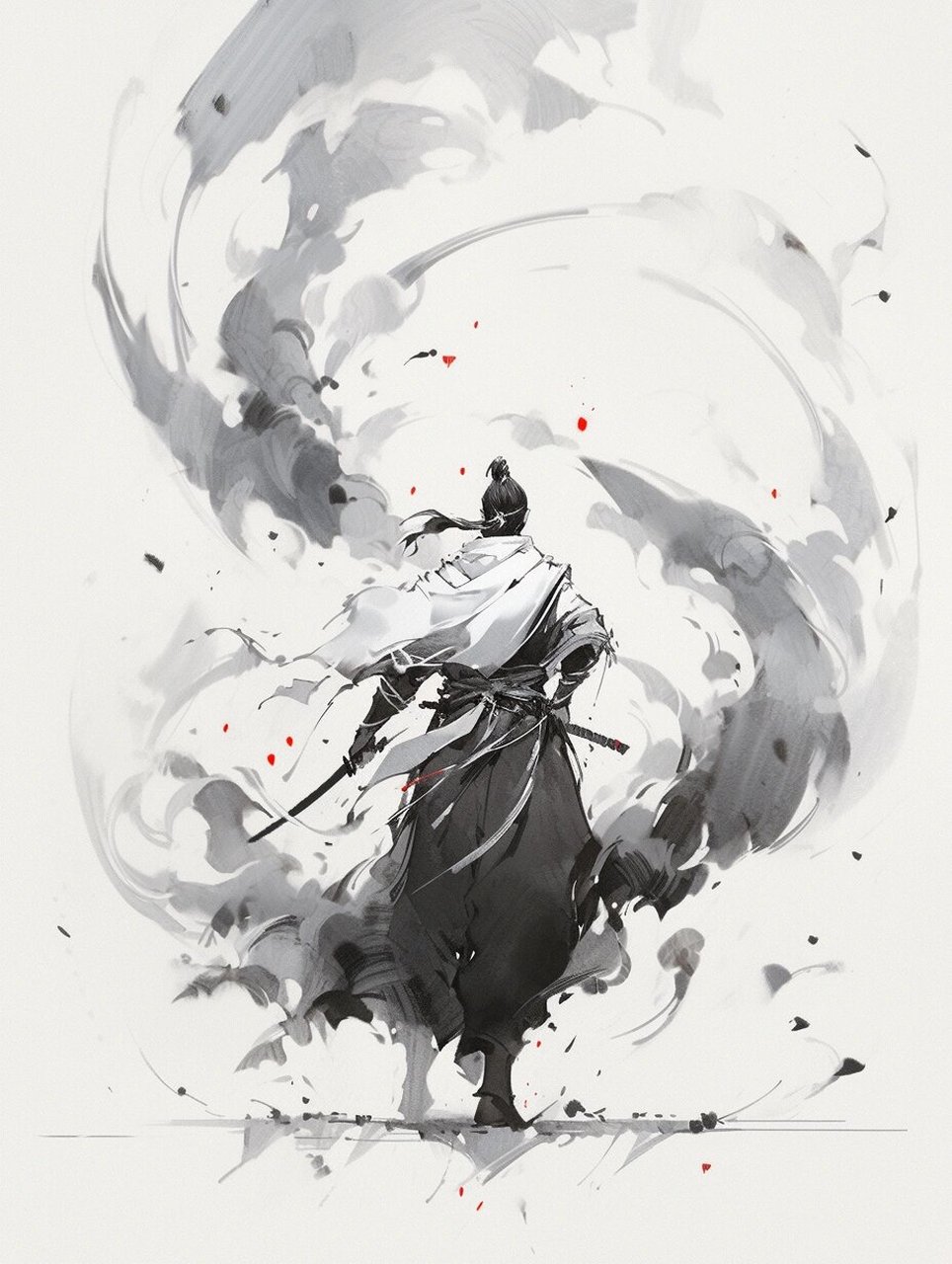 壁纸分享 | 水墨武侠 在黑白的世界里 让眼睛也休息一下