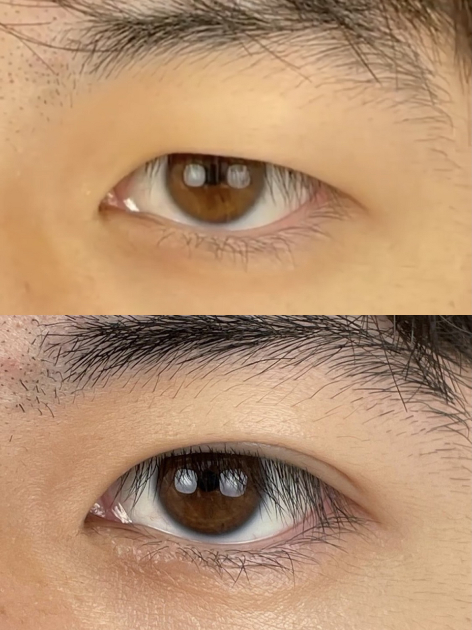 适合你的男士双眼皮宽度来了,可以作为参考.