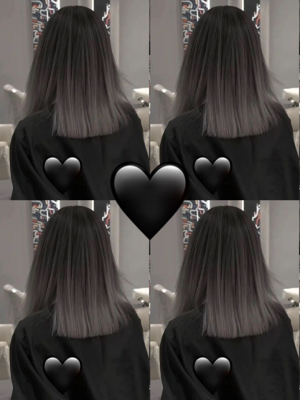 夏天越掉色越好看的米灰色巴黎画染昆明染发     7373越掉色越