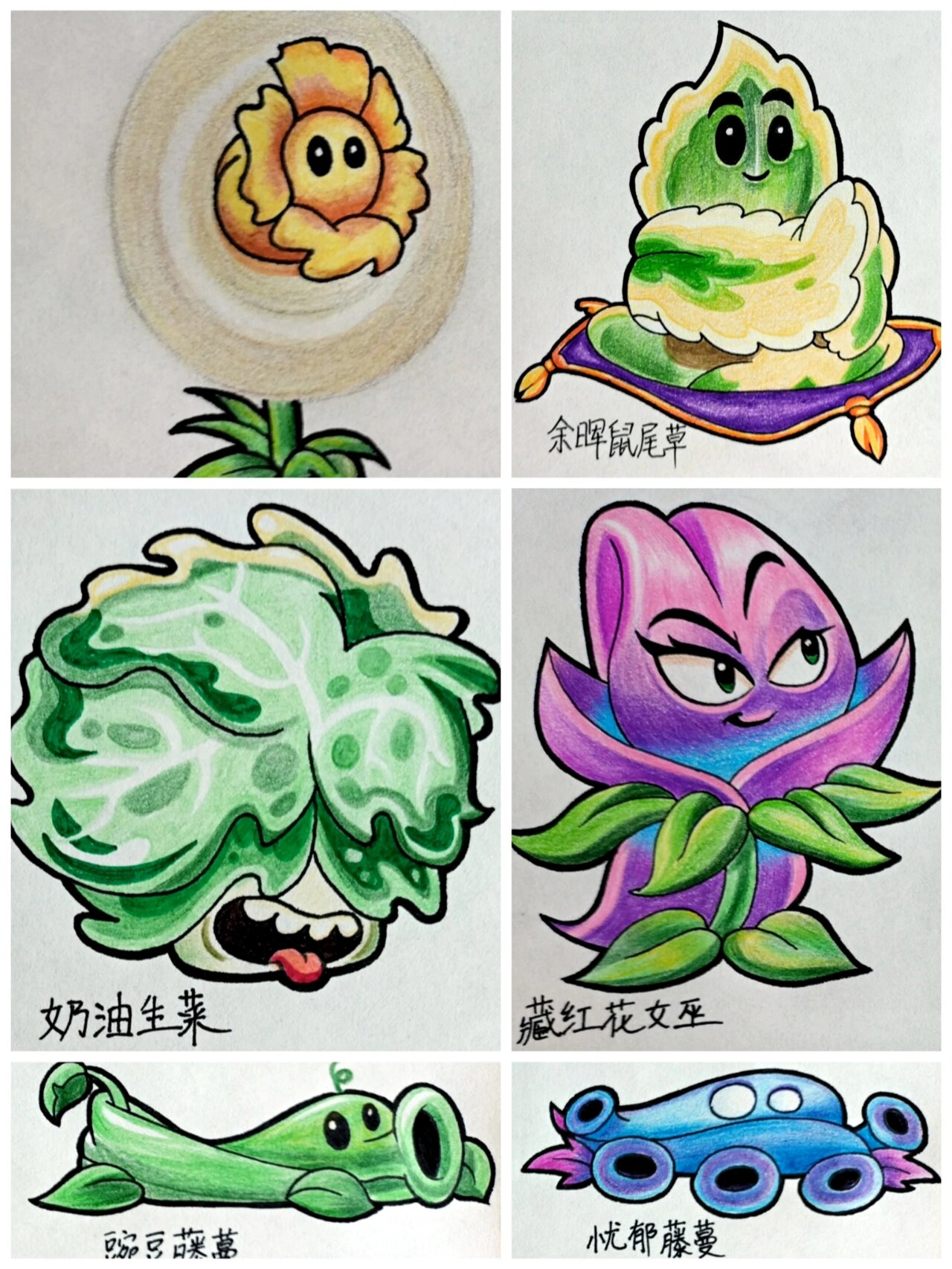 怎么画植物大战僵尸 简笔画