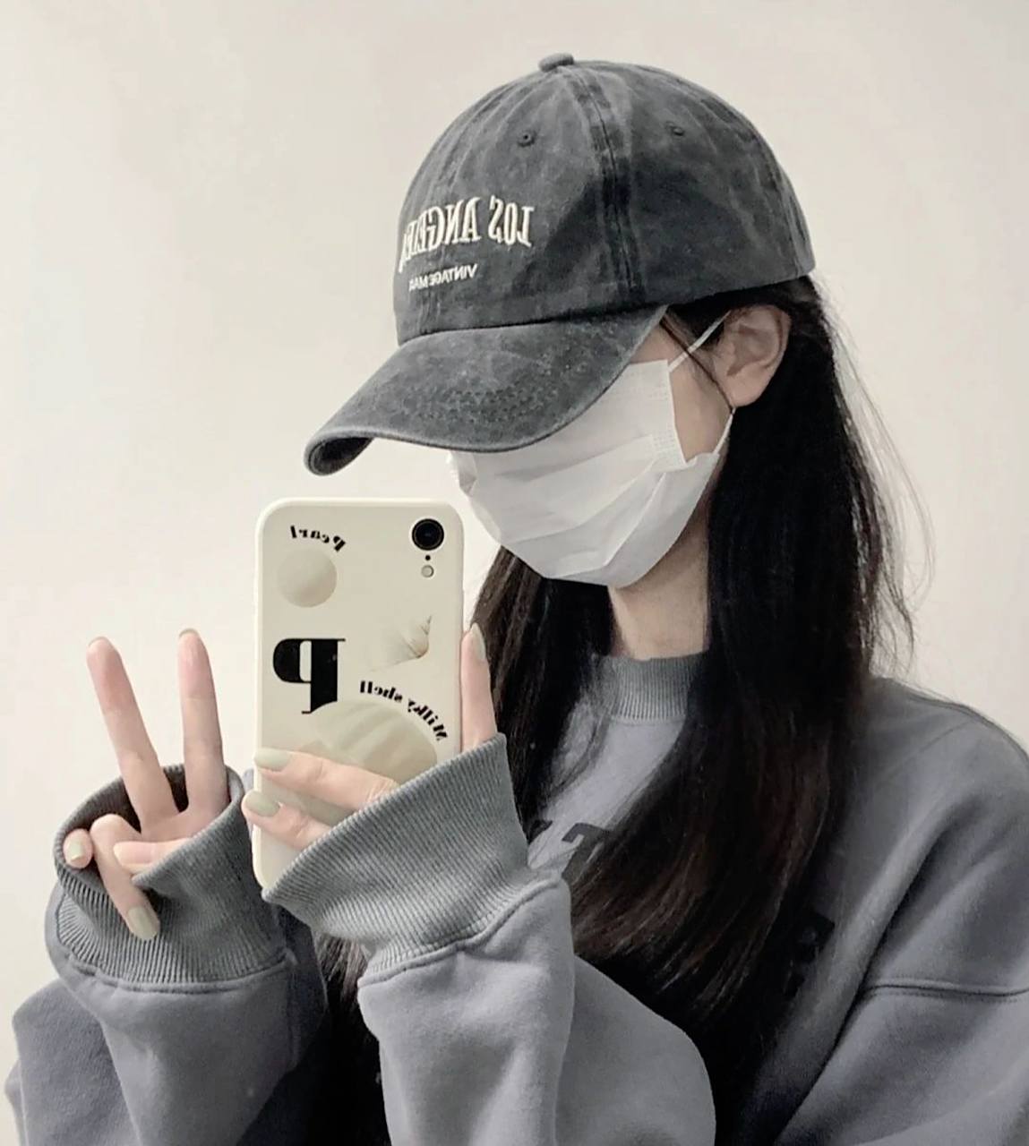 带口罩的绝美女生头像【1】       要图私