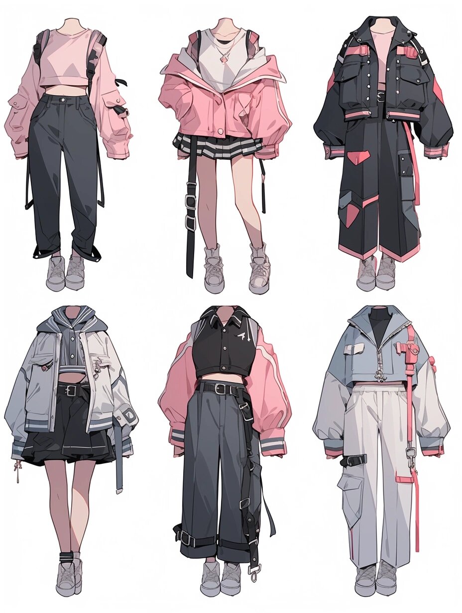 甜酷风牛仔系列!服装设计灵感图
