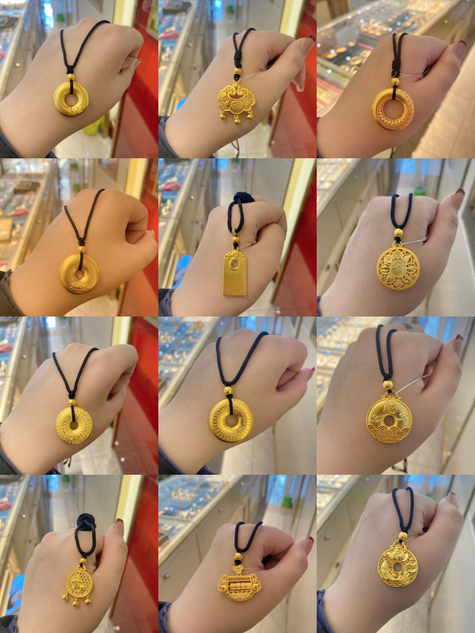 古法黄金吊坠 拿图问价
