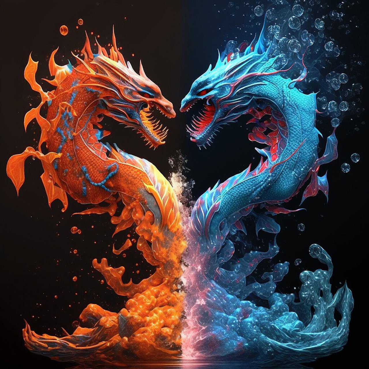 【冰火龙王】 二龙戏珠!福运降临!