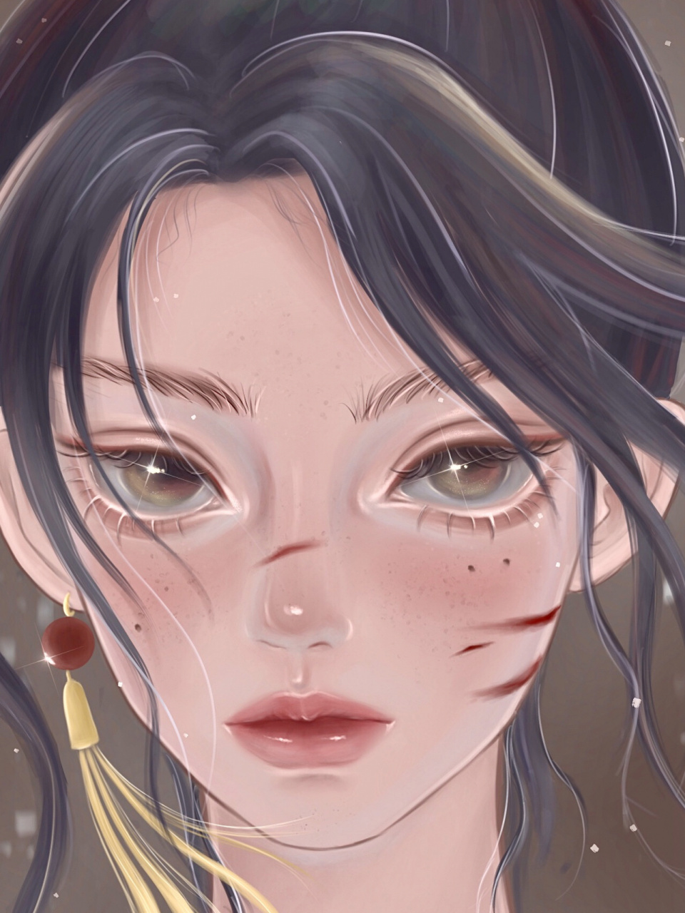 迪士尼公主系列|英姿飒爽花木兰 手绘头像 迪士尼公主里面最爱的就是