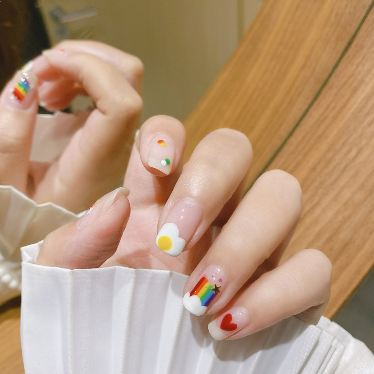 96夏日彩虹梦·ins泫雅风美甲·人间小可爱 96甜系可爱元素手绘