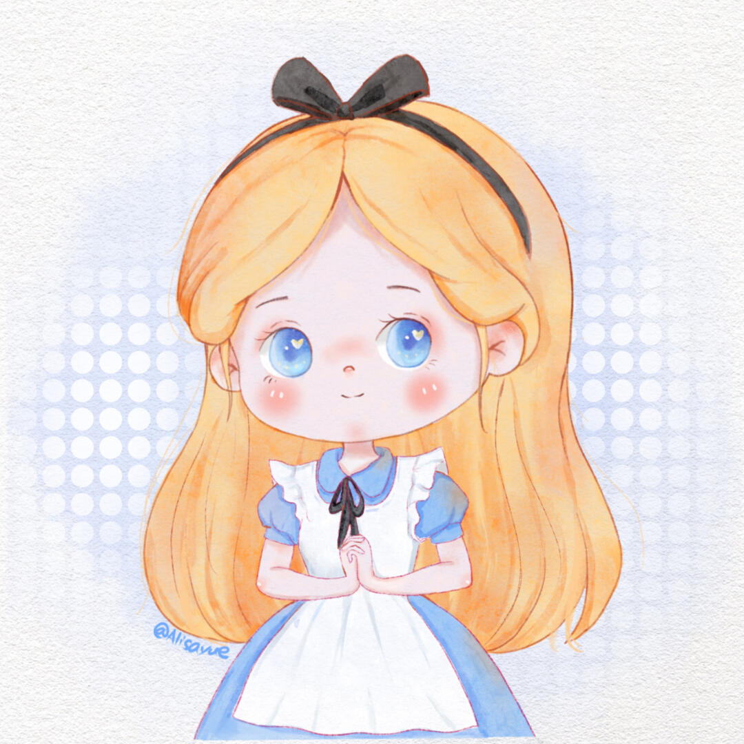 原创迪士尼公主 爱丽丝头像