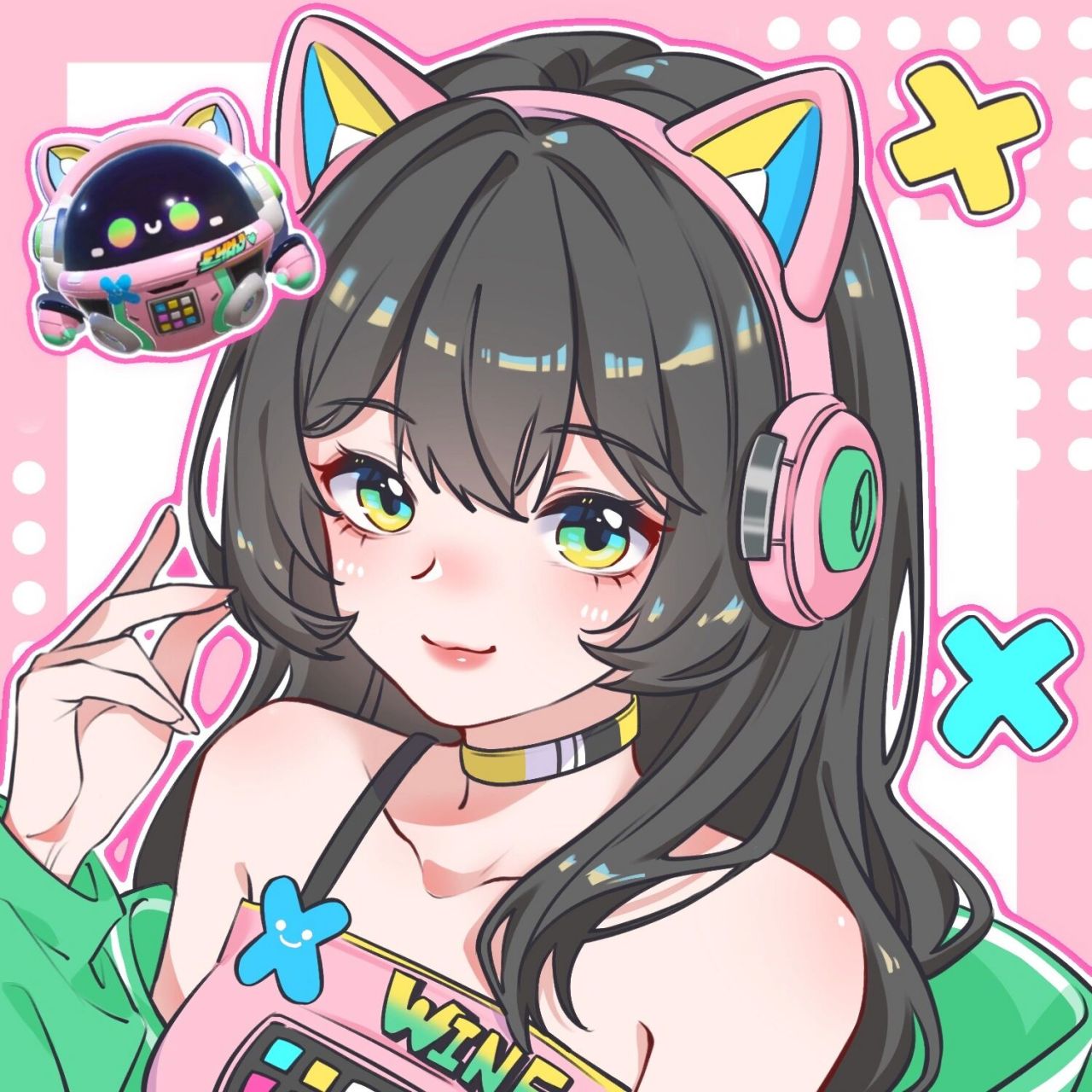 皮肤染色头像也顺带一起出了,大家拿去当头像叭 感觉红色竟然意外的