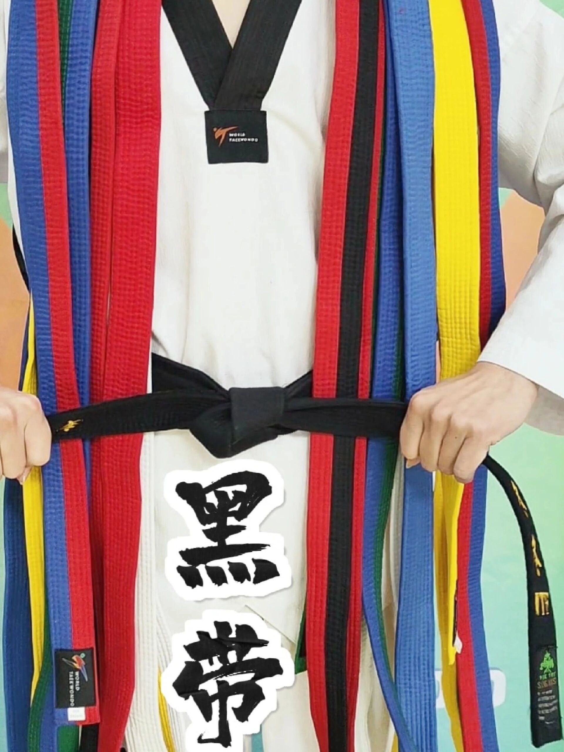 来我带你快速浏览一下是怎样一步步升级为黑带的!跆拳道