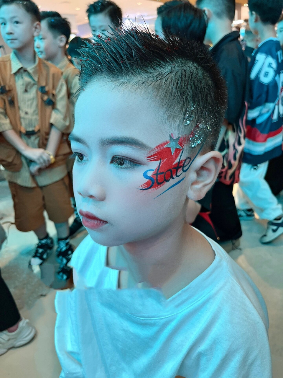 男生街舞妆容分享 #南宁化妆师# #南宁约妆# #儿童舞台妆# #妆容废眄