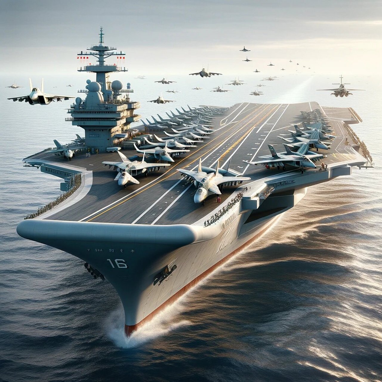 辽宁舰 辽宁舰,正式编号为16号,是中国人民解放军海军的首艘航空母舰