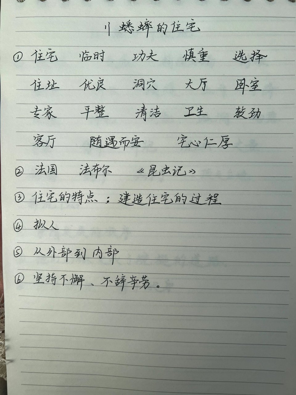 蟋蟀的住宅生字图片