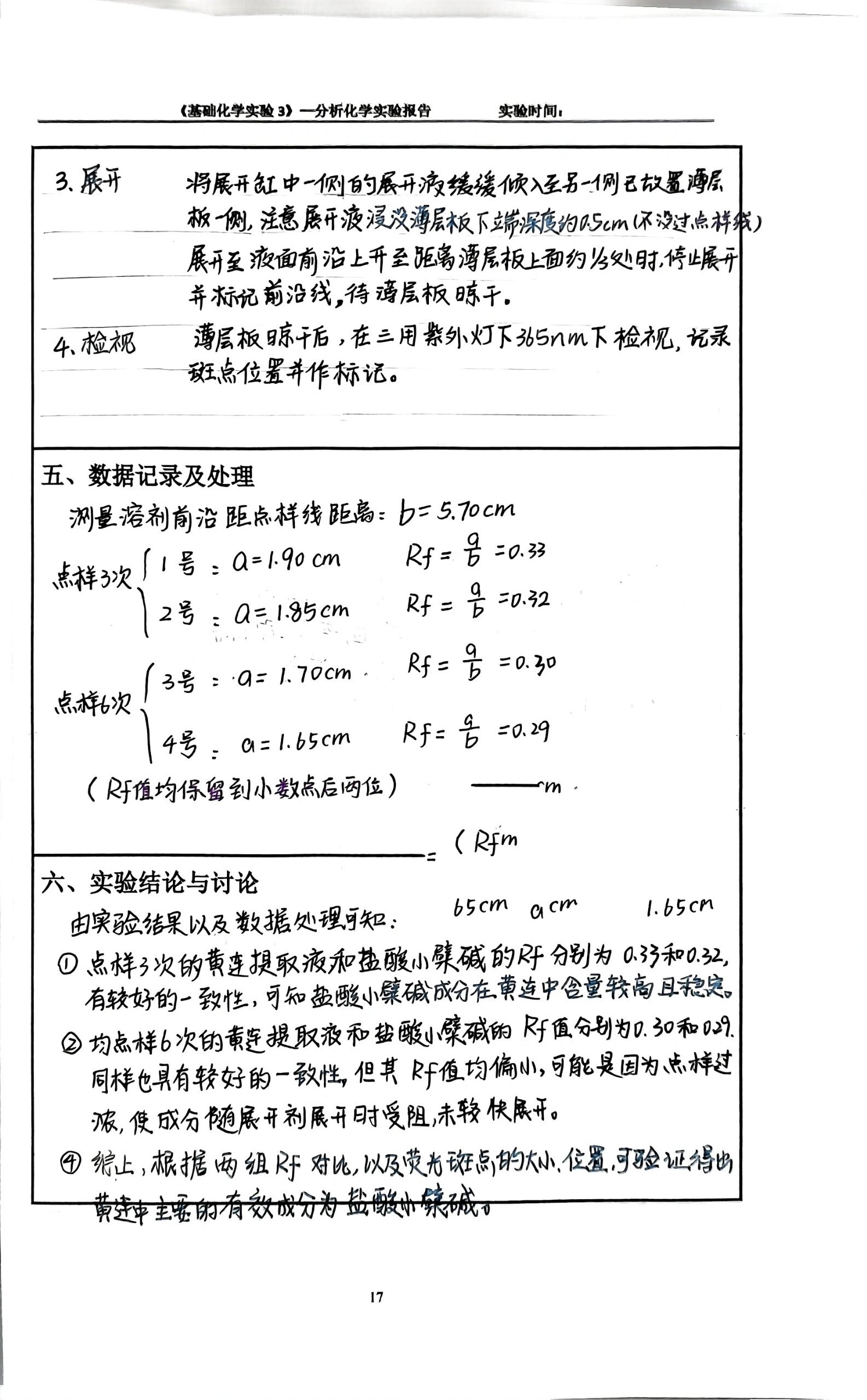 薄层层析结果图图片