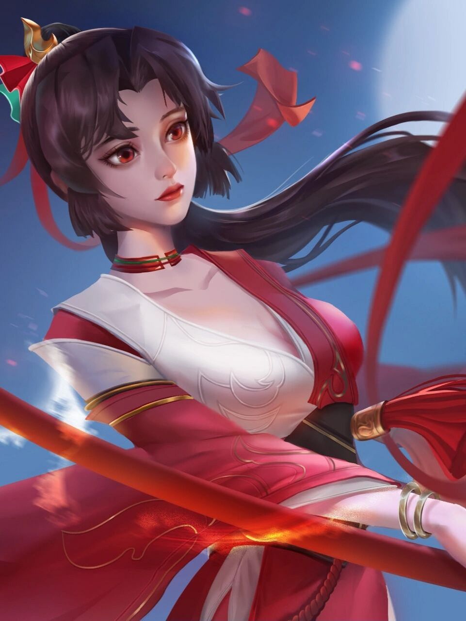 国庆放假～ 云缨陪你 |王者荣耀|云缨全身高清壁纸5 97长按保存自取