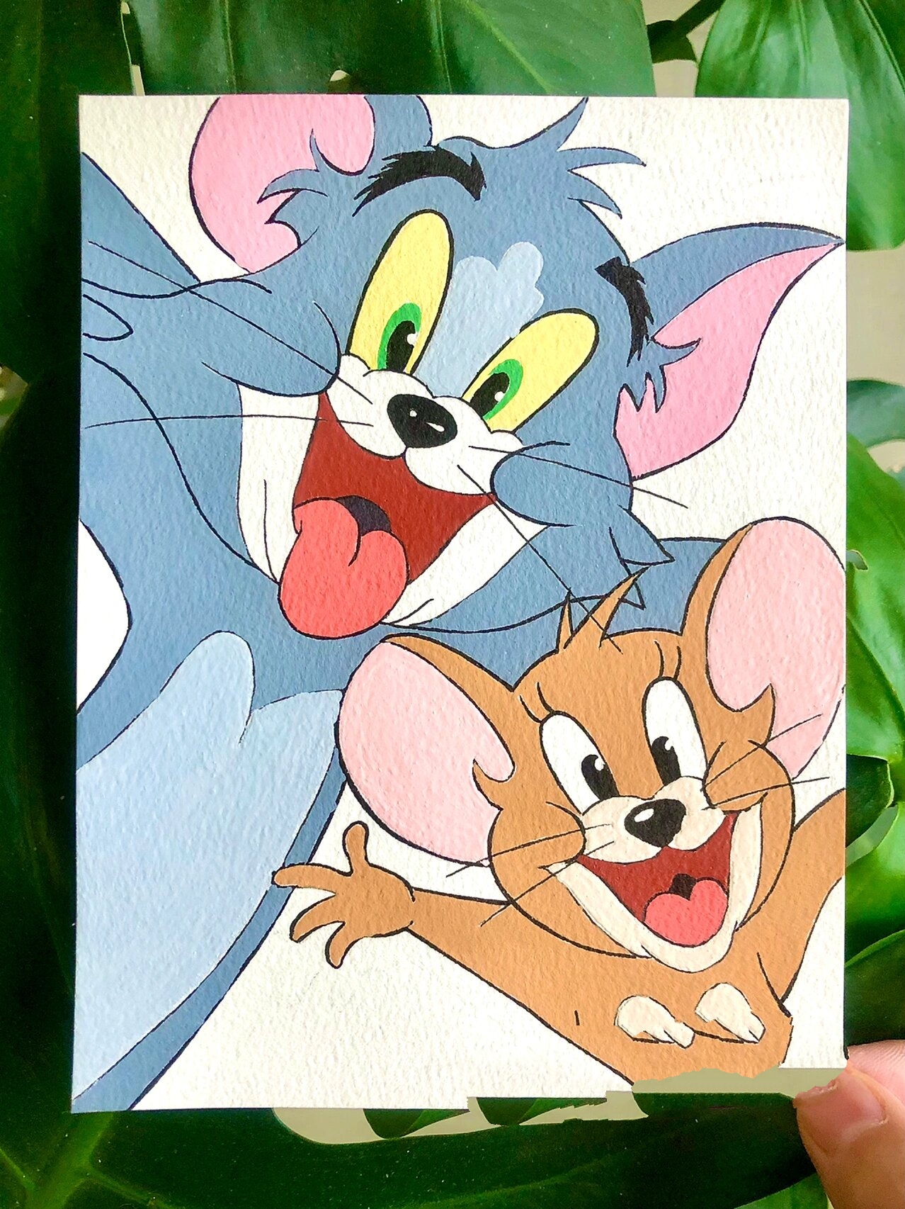 手绘水彩|93猫和老鼠99(教程含步骤