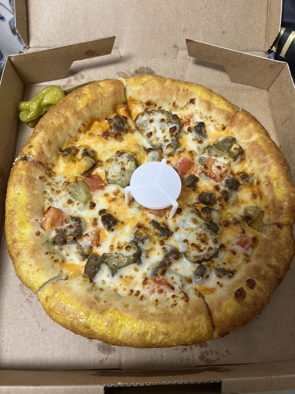 9寸12寸披萨对比图片
