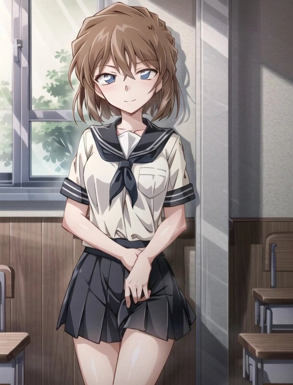 宫野志保丨灰原哀,好美的换装 1,深海里的鲨鱼,看到海面上,阳光下跳跃