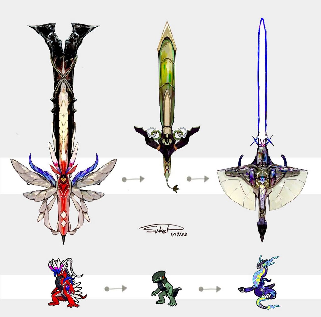 宝可梦|朱紫宝可梦武器化 类似的宝可梦武器化我记得以前也有类似的