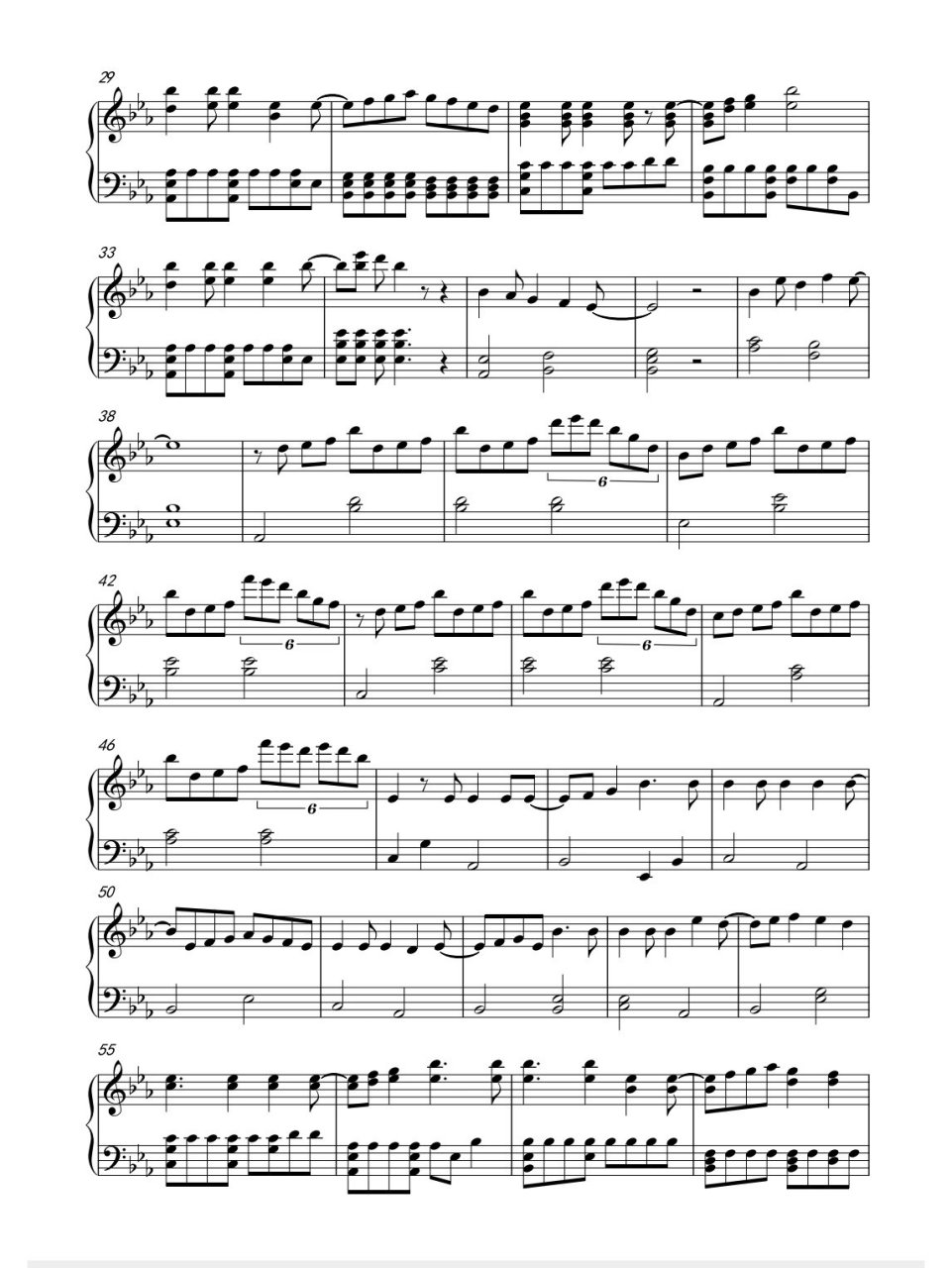 艾因角色曲《世界可能》钢琴谱 写了好几天,写了又改改了又写 ps:扒谱