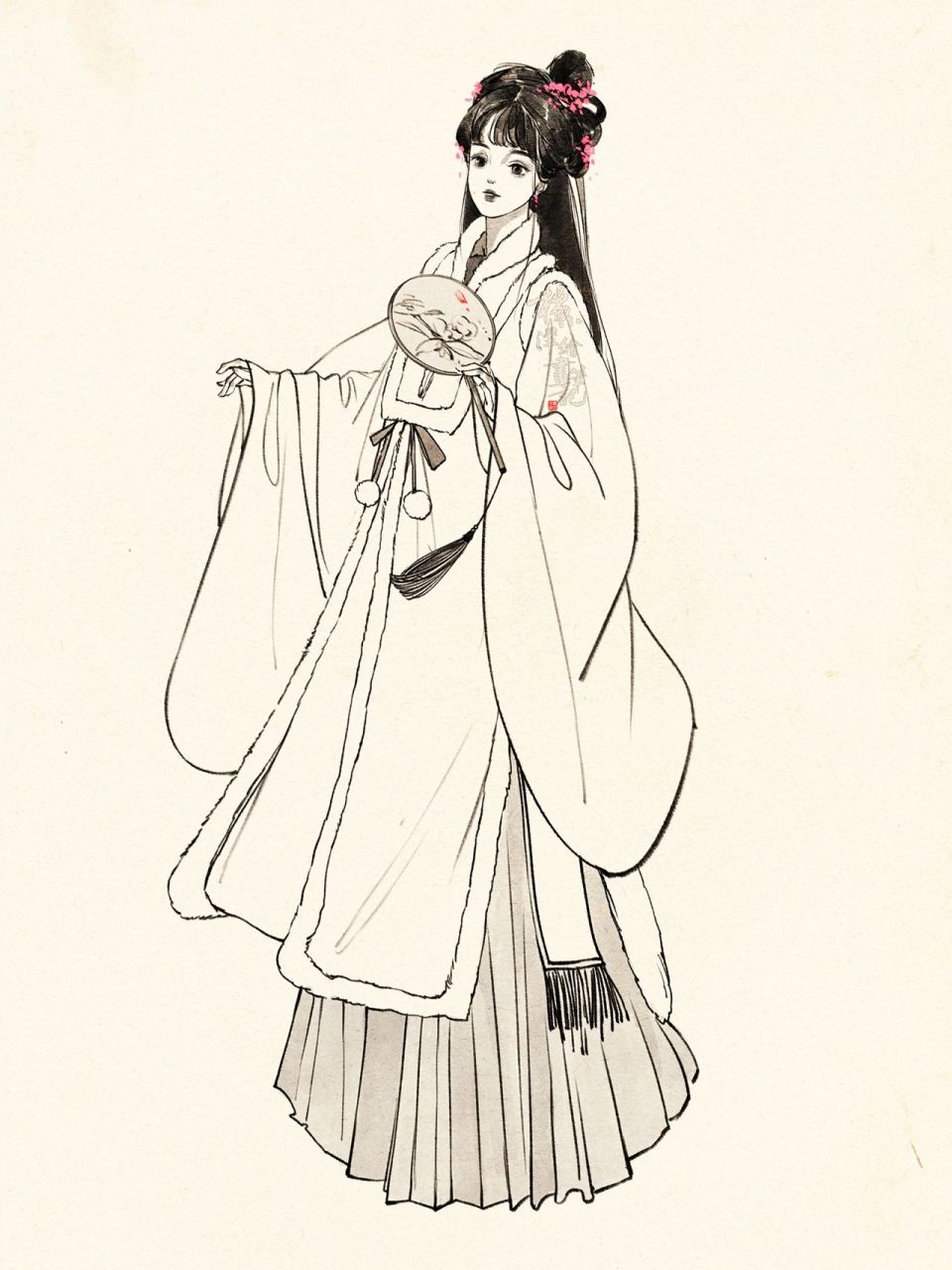 速涂||国风人物全身造型合集||汉服 都是速涂课的案99例99演99