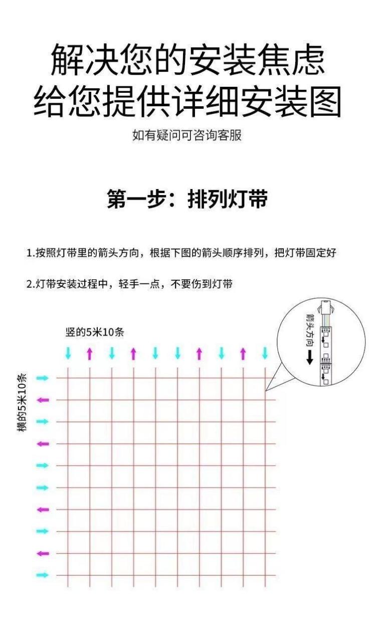 室外灯带安装方法图解图片