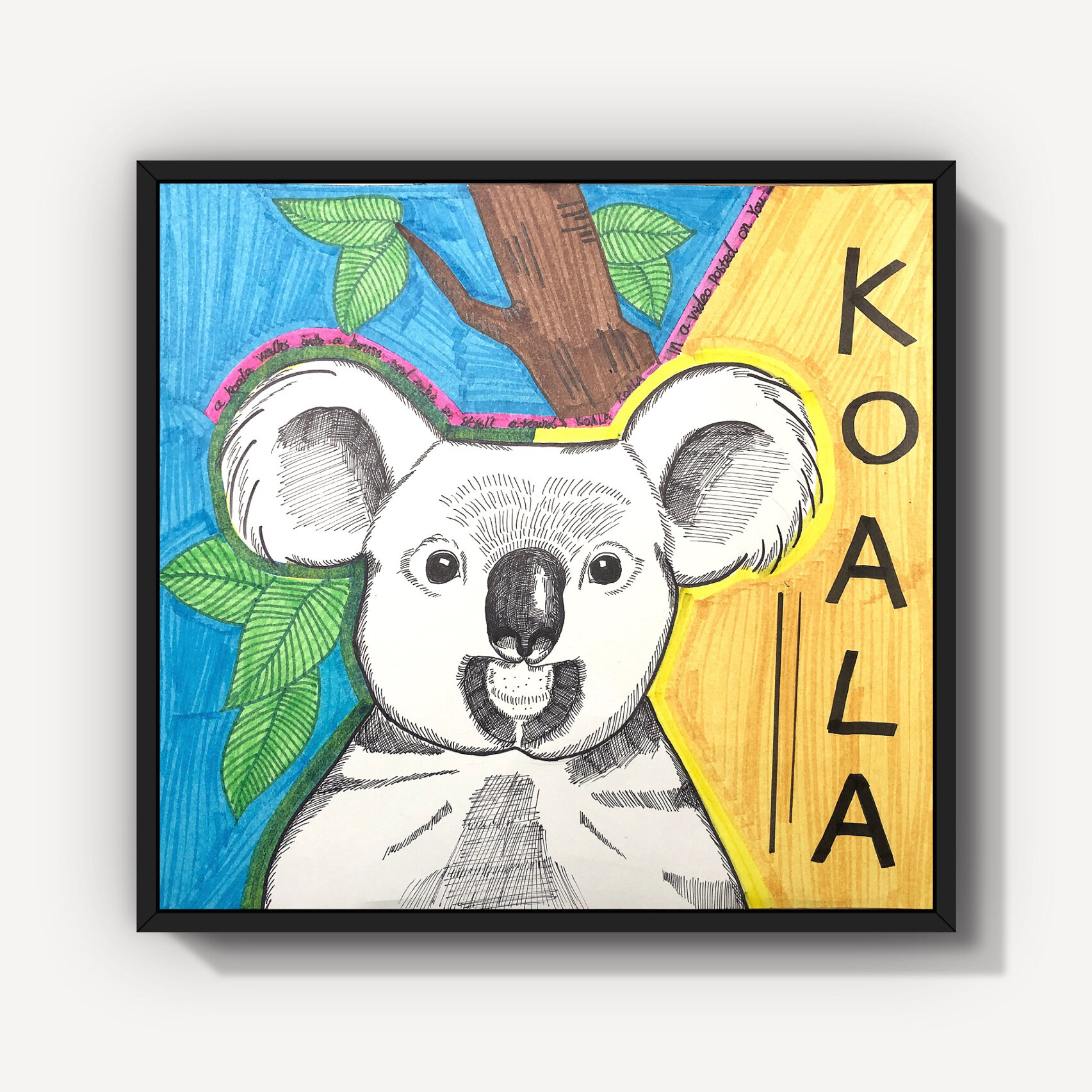 《考拉》儿童创意绘画