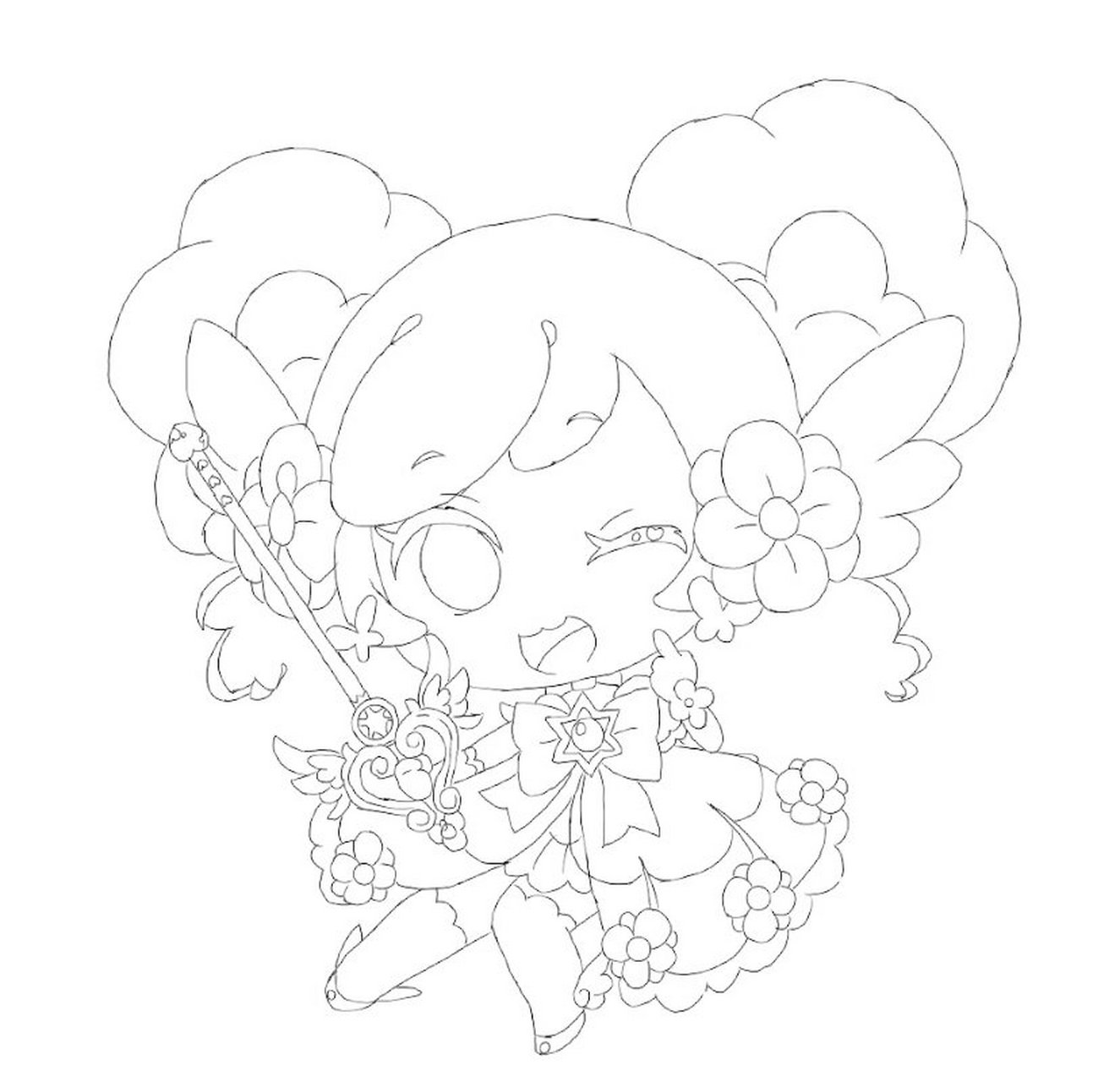 夏安安绘画过程